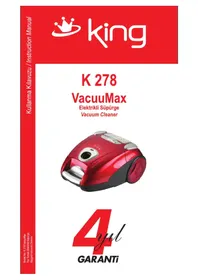 Notice KING VACUUMAX K 278 Aspirateur