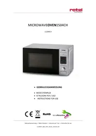Notice ROTEL U1504CH Four à micro-ondes