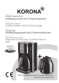 Notice KORONA 10311 Coffee machine