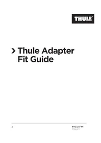 Notice THULE 20110722 Accessoire de vélo