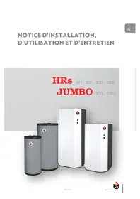 Notice ACV HRS 800 Chaudière de chauffage central