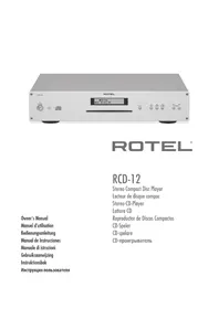 Notice ROTEL RCD12 SI Cd-speler/recorder