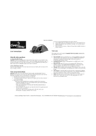 Notice Camp Trails BONECHO Tente