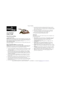 Notice Camp Trails CABIN CREEK Tente