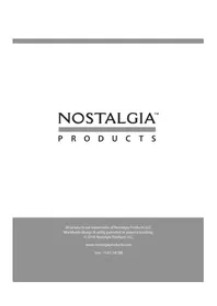 Notice Nostalgia KPM200 Machine à popcorn