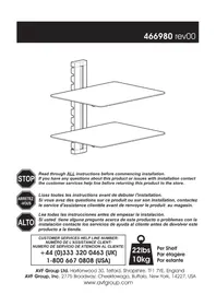 Notice AVF ES250B Support mural