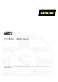 Notice SHURE ANI22 Mixeur plongeant