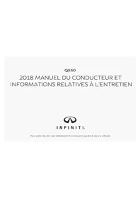 Notice INFINITI QX60 (2018) Voiture