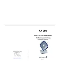 Notice ZEHNDER AA 300 TV-Antenne