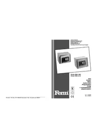 Notice Ferm FKE210 Coffre-fort