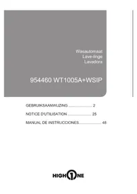 Notice HIGH ONE WT 1005 A+ WSIP Wasmachine