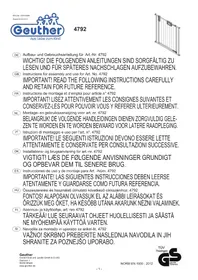 Notice Geuther EASYLOCK 4792 Barrière de sécurité enfant