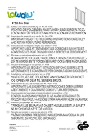 Notice Geuther ALU STAR 4758 Barrière de sécurité enfant