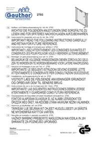 Notice Geuther EASYLOCK WOOD 2793 Barrière de sécurité enfant