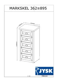 Notice JYSK MARKSKEL (51X107X43) Meuble de rangement