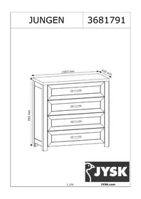 Notice JYSK JUNGEN (100X100X44) Meuble de rangement