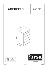 Notice JYSK AGERFELD (65X111X45) Meuble de rangement