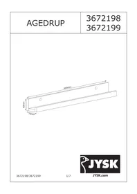 Notice JYSK AGEDRUP (60X6X7) Accessoire de rangement mural