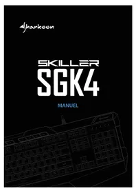 Notice Sharkoon SKILLER SGK4 Clavier