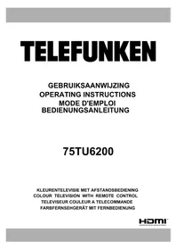 Notice TELEFUNKEN 75TU6200 Televisie