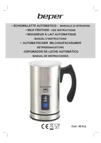 Notice Beper 90.515 Mousseur à lait