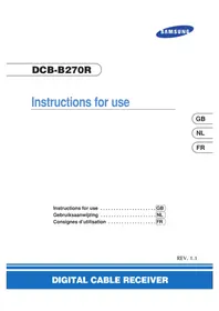 Notice SAMSUNG DCBB270R Décodeur tnt