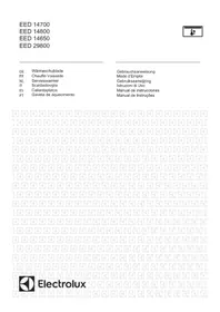 Notice ELECTROLUX EED29800AX Tiroir et armoire chauffants