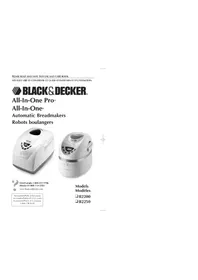 Notice BLACK & DECKER ALLINONE B2200 Machine à pain