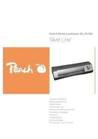 Notice Peach SILVER LINE PL705 Machine à laminer