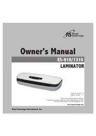 Royal Sovereign ES910 - Máquina de laminado