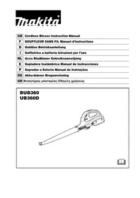 MAKITA UB360D - Soprador de folhas