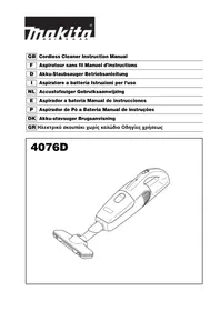 MAKITA 4076D - Trådløs støvsuger