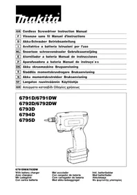 MAKITA 6791DW - Skruvdragare