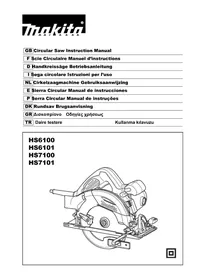Notice MAKITA HS6100 Scie circulaire