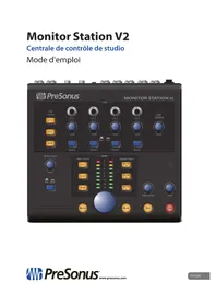 Notice PRESONUS MONITOR STATION V2 Table de mixage