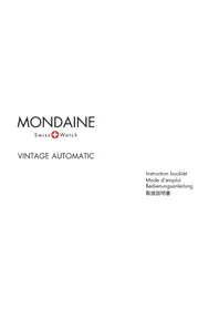 Notice Mondaine VINTAGE GGM.D043 Montre