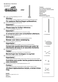 Notice Geuther 2767 Barrière de sécurité enfant