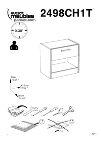 Notice Parisot CHARLY 2498CH1T Armoire