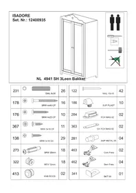 Notice Leen Bakker ISADORE (198X105X55) Meuble de rangement