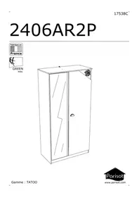 Notice Parisot TATTOO 2406AR2P Armoire