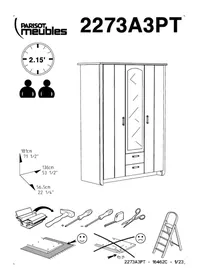 Notice Parisot BIOTIFUL 2273A3PT Meuble de rangement