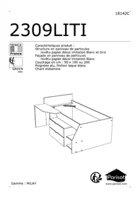 Notice Parisot MILKY 2309LITI Lit