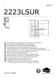 Notice Parisot SMOOZY 2223LSUR Lit