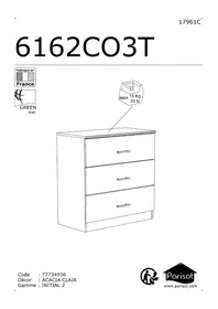 Notice Parisot INFINITY 6162CO3T Meuble de rangement