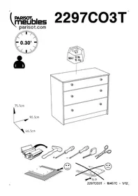 Notice Parisot LOVELY LIGHT 2297CO3T Meuble de rangement