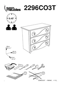 Notice Parisot ALICE 2296CO3T Meuble de rangement