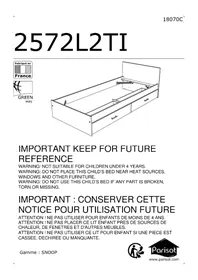 Notice Parisot SNOOP 2572L2TI Lit