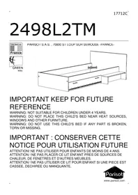 Notice Parisot CHARLY 2498L2TM Lit