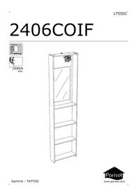 Notice Parisot TATTOO 2406COIF Meuble avec miroir