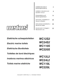 Notice Vetus WC12L2 Toilette
